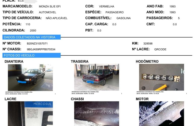 Chevrolet Monza Sedan SLE 2.0 EFi (Aut) - Foto #4