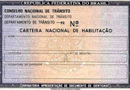 Guia de renovação da Carteira Nacional de Habilitação - CNH