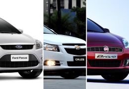 Hatches médios: Focus x Cruze x Bravo