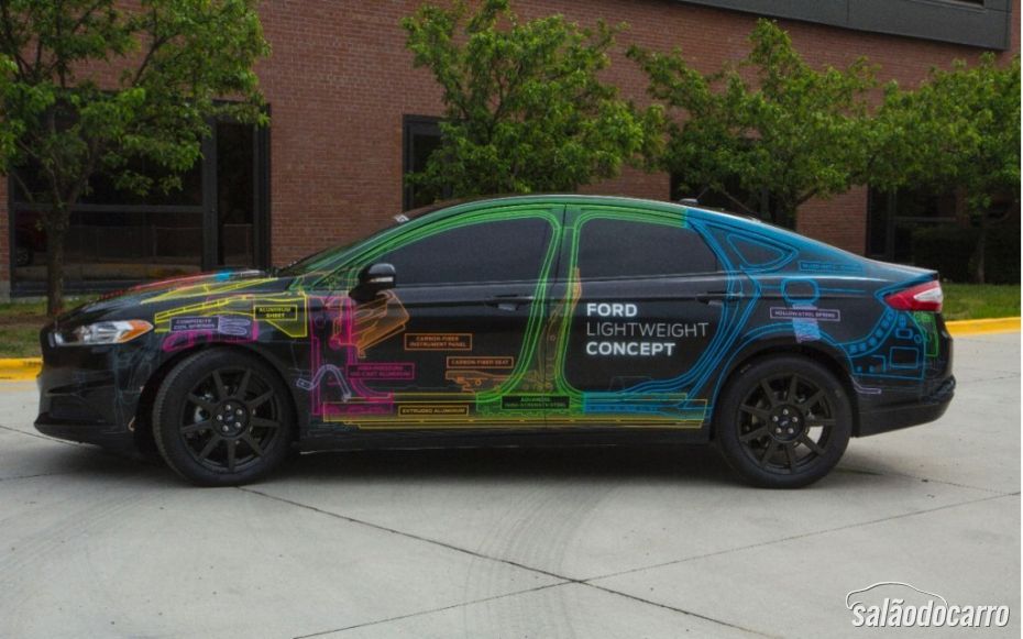 Novo conceito do Ford Fusion pesa apenas 1.195 kg