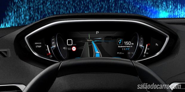Peugeot mostra novo painel do 3008
