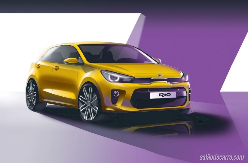 Novo Kia Rio 2017 ganha imagens oficiais