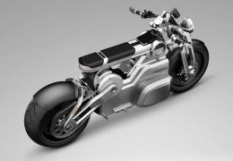 Empresa mostra conceitos de moto elétrica com tablet no lugar do painel