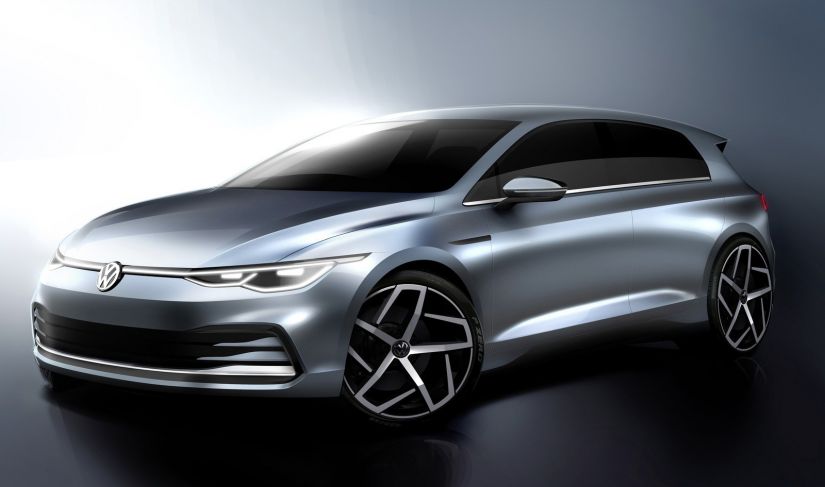 Volkswagen revela visual da nova geração do Golf