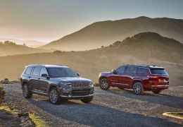 Jeep divulga imagens do novo Grand Cherokee L com três fileiras de bancos