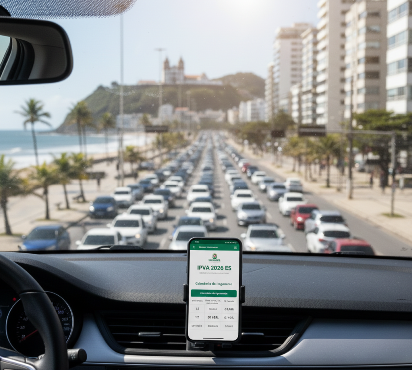 Trânsito na avenida / Créditos: Imagem gerada por I.A.