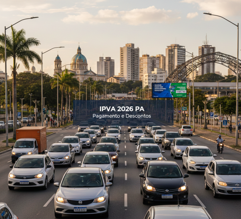 Trânsito na rodovia no PA/ Créditos: Imagem gerada por I.A.
