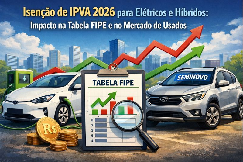 Isenção de IPVA e mercados de usados / Créditos: I.A.