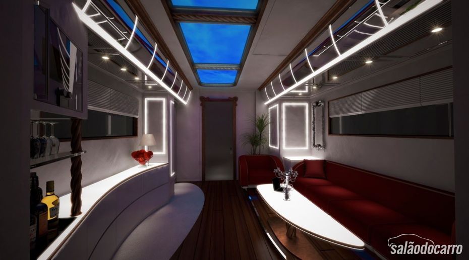Interior com muito luxo e conforto