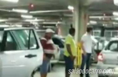 Briga em estacionamento de shopping quase termina em tragédia