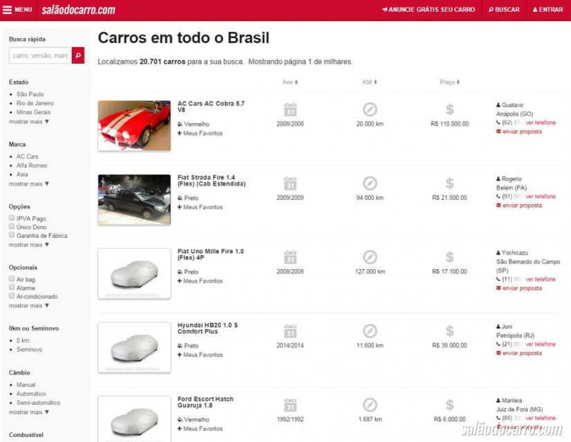 5 motivos para comprar carros usados