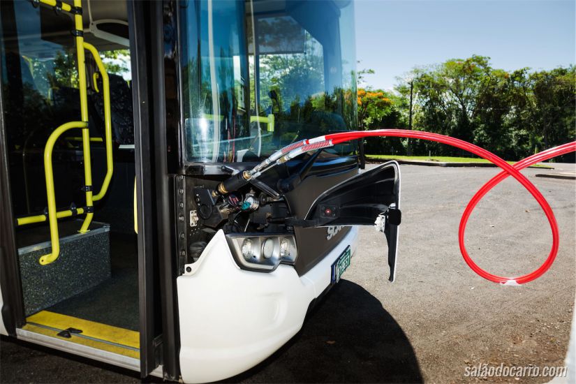 Abastecimento do ônibus