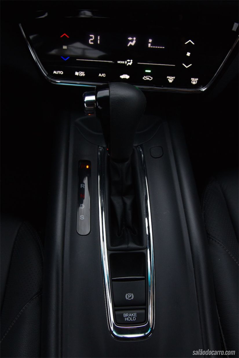 Detalhe do câmbio automático CVT