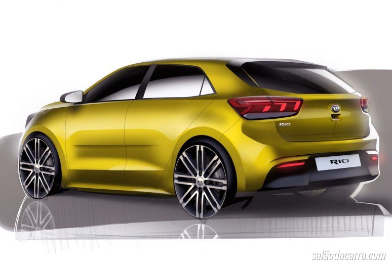 Novo Kia Rio 2017 ganha imagens oficiais