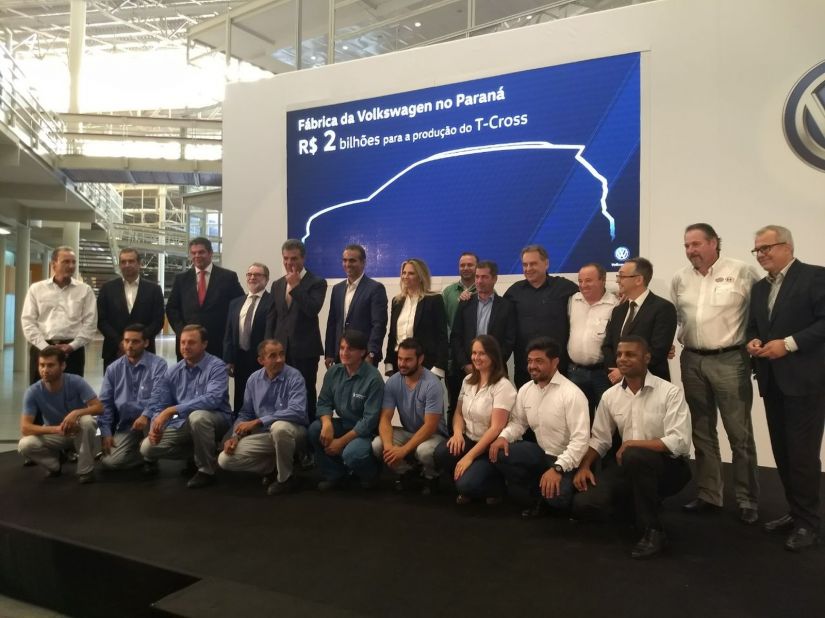 Volkswagen anuncia investimento de R$ 2 bilhões em unidade do Paraná