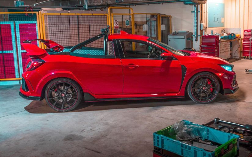 Honda Civic Type R ganha versão “picape” no Reino Unido