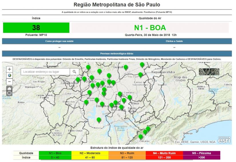 São Paulo registra redução de poluição pela metade durante greve dos caminhoneiros