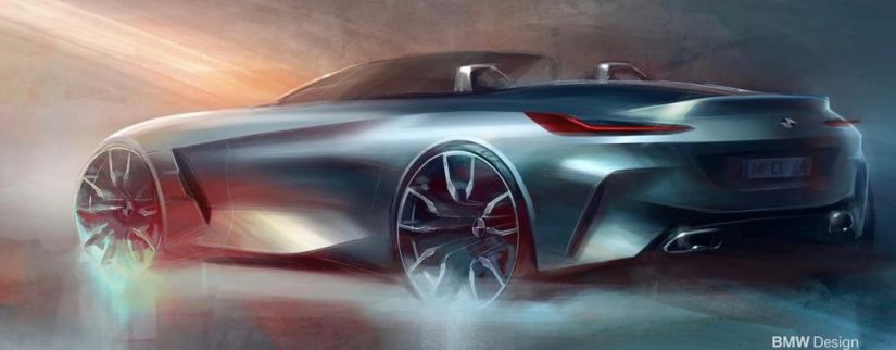 BMW divulga teasers do Z4 2019