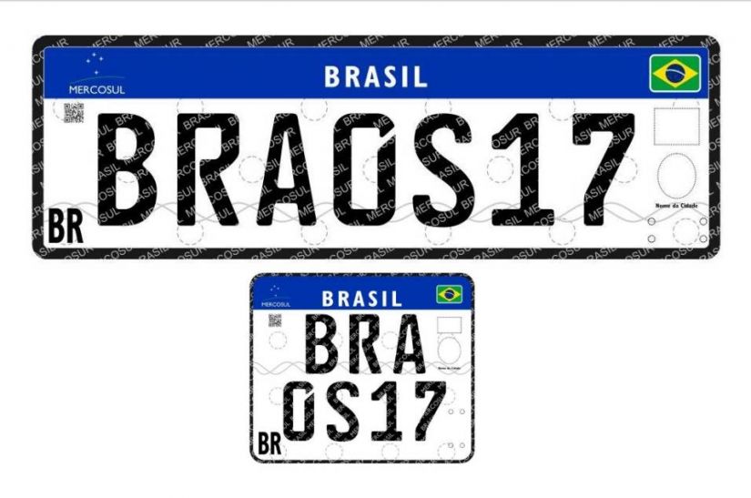 Placa padrão Mercosul começa a ser utilizada no Rio de Janeiro