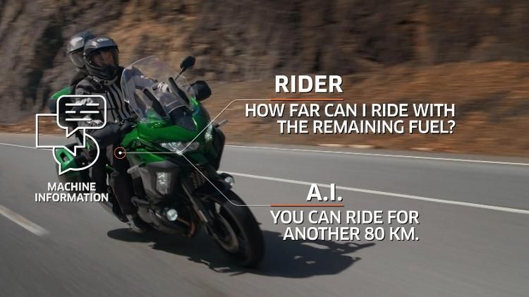 Kawasaki cria novo sistema de assistente de voz para motocicletas