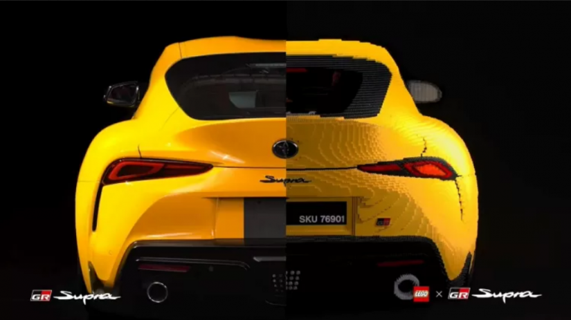 Lego apresenta réplica de Toyota Supra em tamanho real