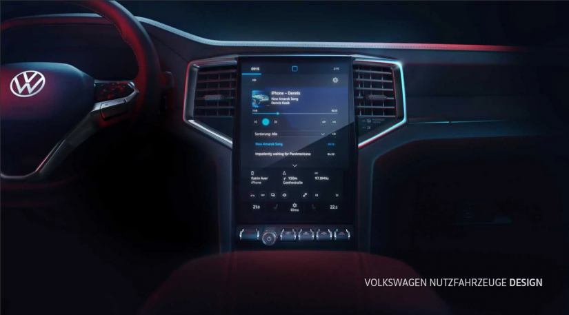 Nova Volkswagen Amarok 2023 terá central multimídia vertical