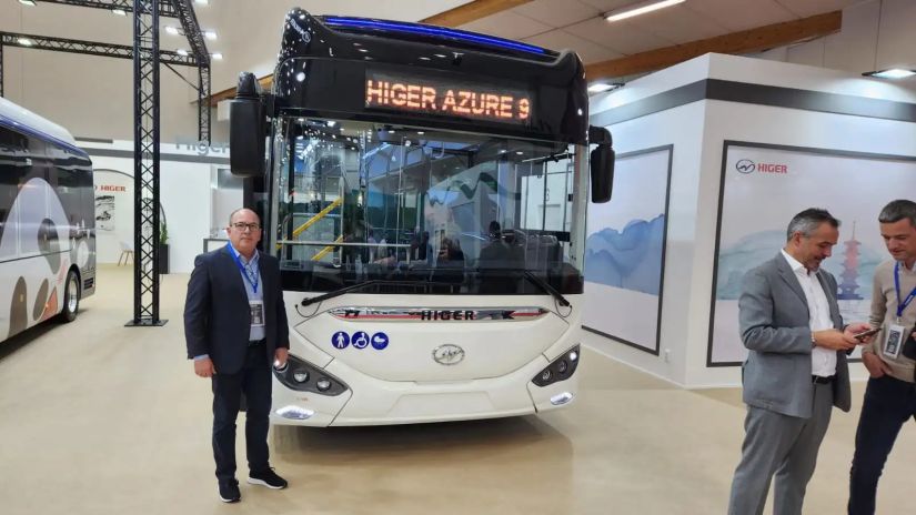 Brasil terá novo modelo de ônibus elétrico TEVX Higer Azure 9