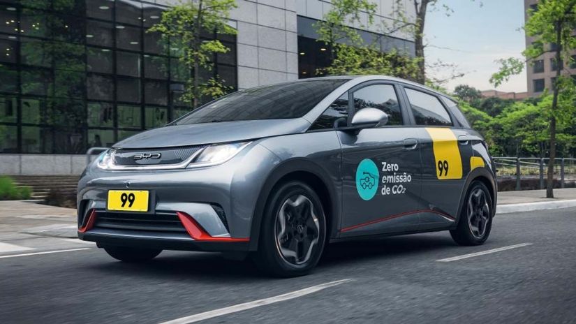 Aplicativo 99 passa a testar BYD Dolphin na sua frota de São Paulo