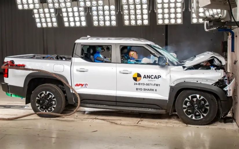 BYD Shark consegue 5 estrelas em teste de segurança