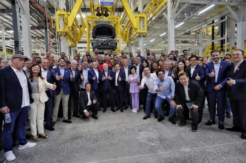 Inauguração fábrica BYD em Camaçari (BA) / Crédito: Divulgação BYD