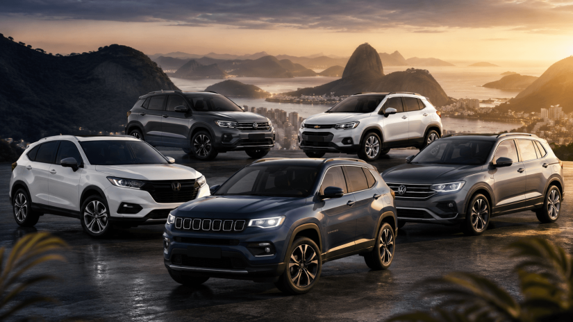 SUVs mais buscados / Créditos: I.A.