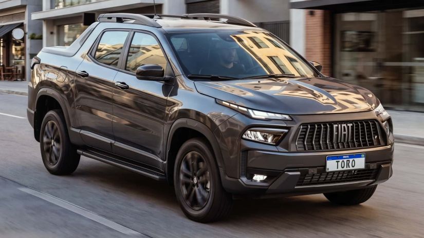 Fiat lança nova Toro híbrida 2027 com sistema MHEV de 48 volts / Créditos: Divulgação Fiat