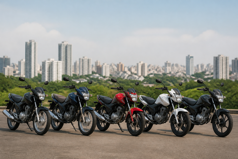As 5 motos mais econômicas do Brasil em 2026 / Créditos: I.A.
