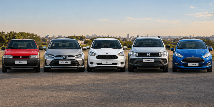 Carros mais negociados em Setembro de 2026 / Créditos: I.A. 